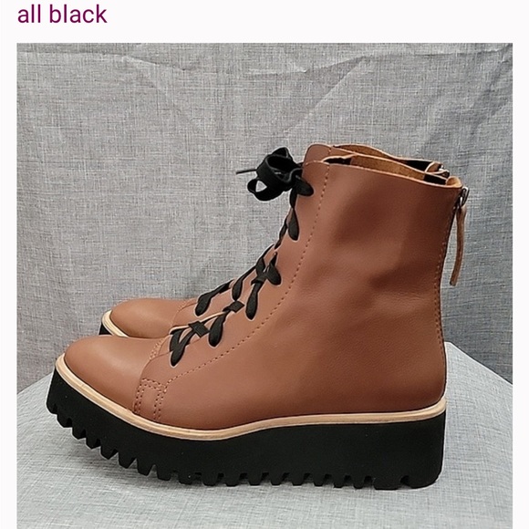 All Black Tread Boots 1990217 sz 37.5 EU or Sz 7 US - Picture 2 of 8